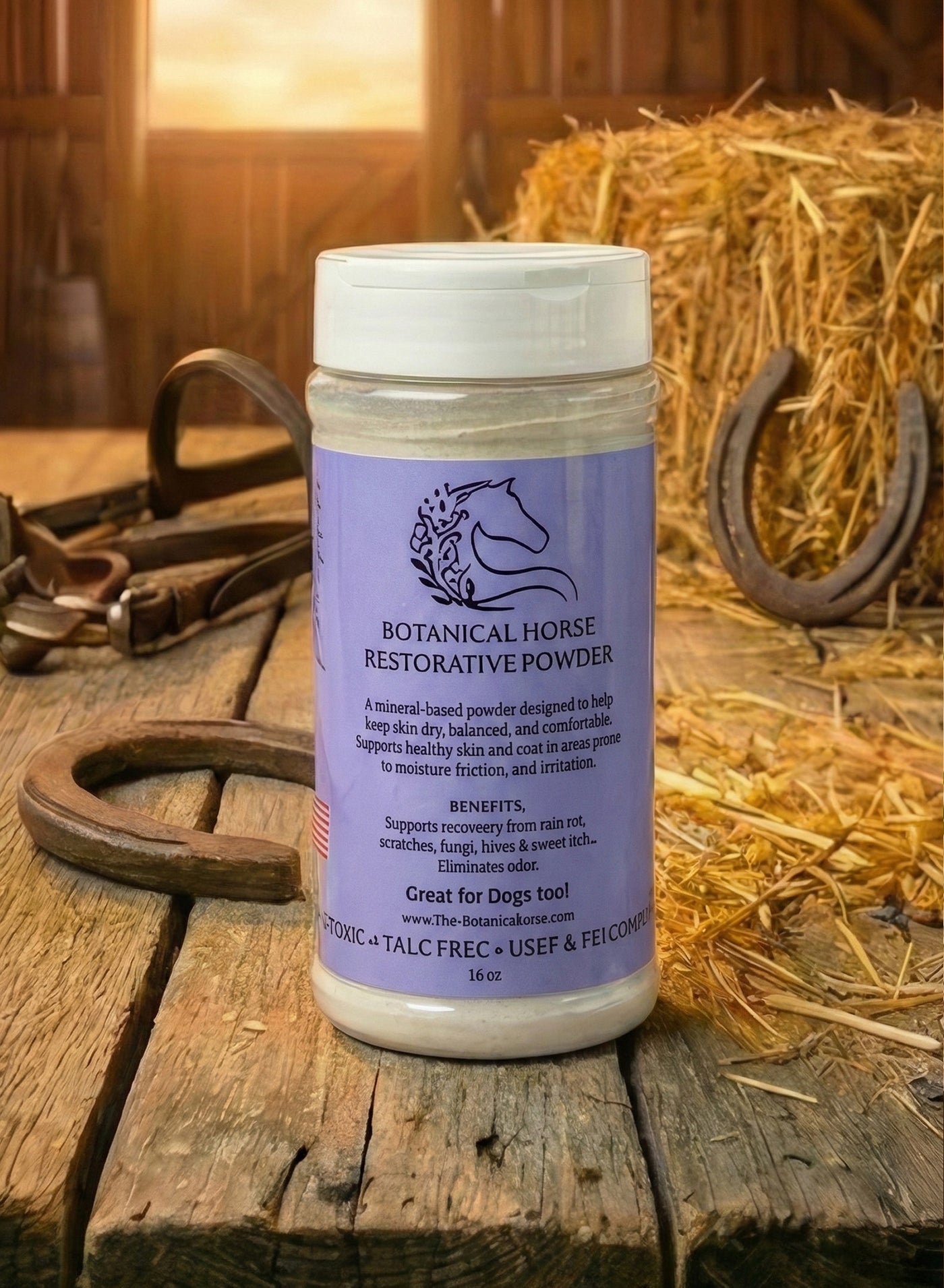 Restorative Powder — talc-free anti-fungal horse powder