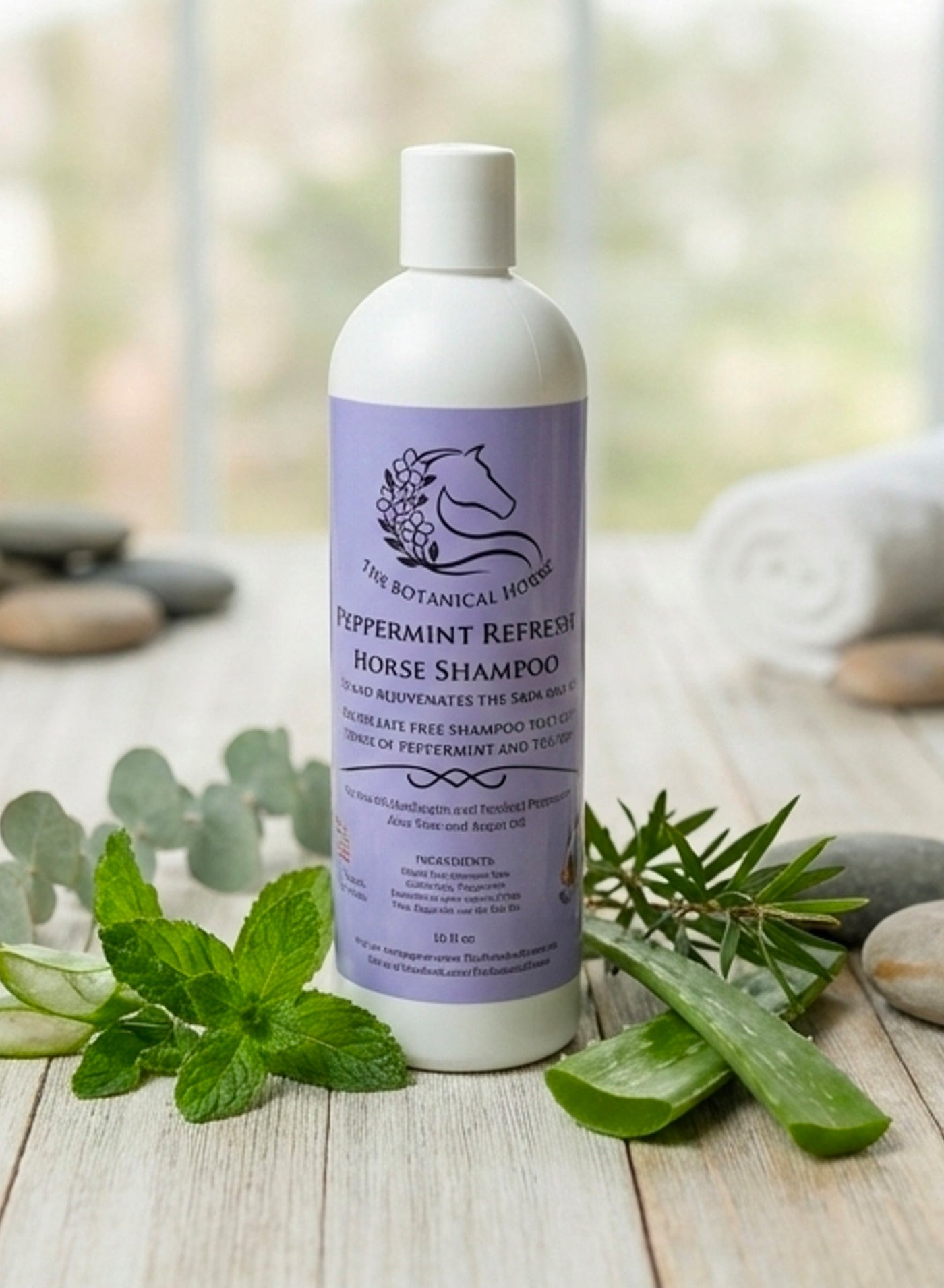 Peppermint Refresh sulfate-free horse shampoo