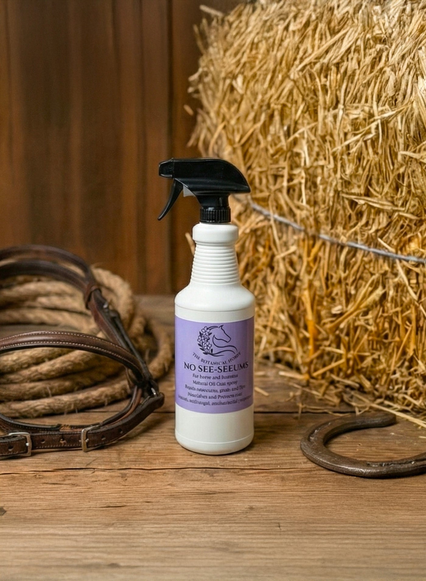 No-See-Um Coat Spray 32 fl oz — natural oil-based insect defense for horses against no-see-ums, gnats, and biting flies