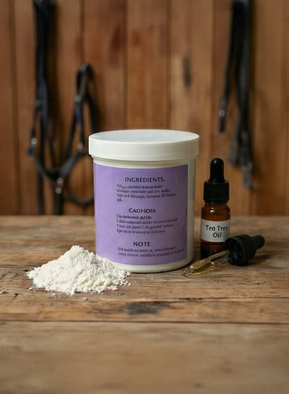 Botanical Blue Clay jar — natural hoof care by The Botanical Horse