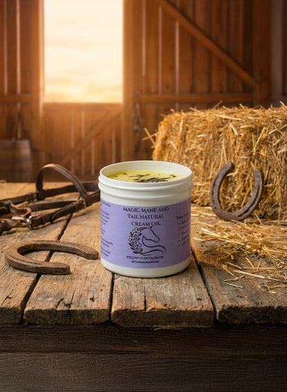 Mane and Tail Crème Oil — organic horse hair growth treatment